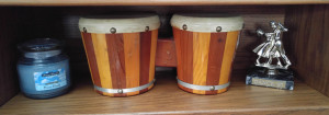 New home for Dad's bongo drums